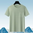 thumbnail image 1 of Cooling T-Shirts for Men with Pocket Short Sleeve Crewneck Tees Shirts Casual Solid Stretchy Pullover Slim-Fit Athletic Workout Gym Tops, 1 of 5