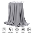 thumbnail image 1 of Cooling Throw Blanket for Hot Sleepers, with Double Sided Cold Effect, Lightweight Breathable Summer Blanket for Night Sweats, Throw Blankets for Couch, 40"x35", 1 of 8