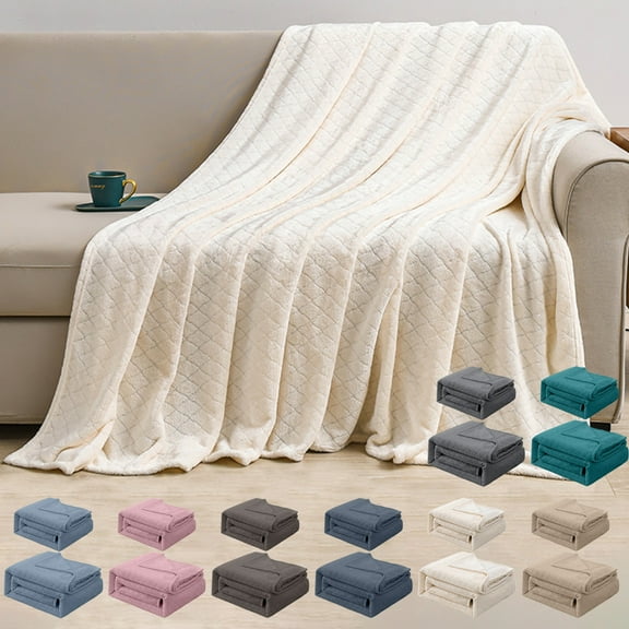 Cooling Throw Blanket Summer Cooler Quilt Bed Blanket Thermal Blanket Breathable Soft Comfortable Thick Plush Washable Blanket For All Season