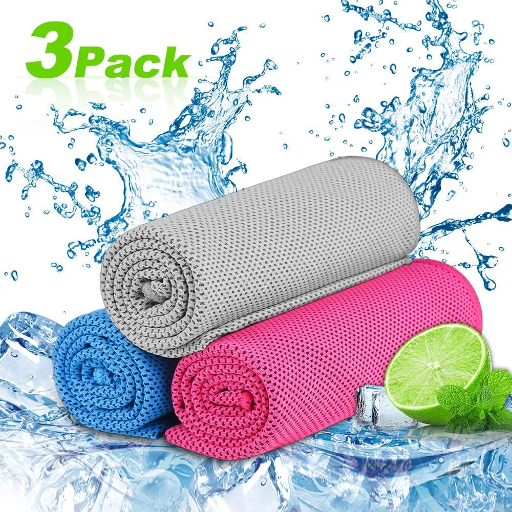 Cooling Towel 3 Pack Cooling Towels for Neck and Face Microfiber Best Cooling Towels in Iraq at IQD 31522 Rating 5