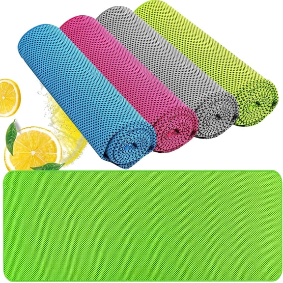 Cooling Towel (40"x12") - for /, Ice Towel,Chilly Towel, Cooling  Wraps for Hot Weather  Chill, Soft Microfiber for Yoga, Gym, Golf, Running,Workout, Outdoor , Hiking
