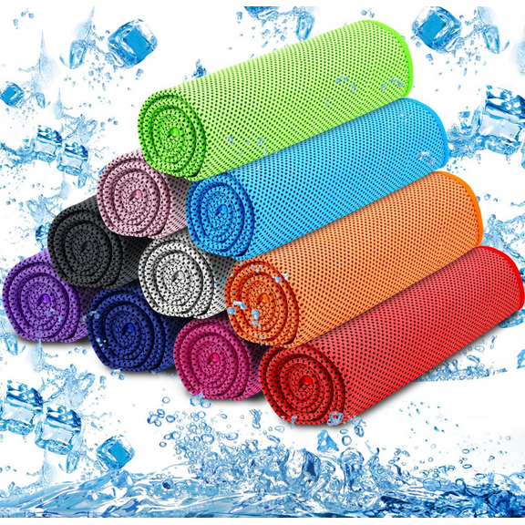 Cooling Towel (40"x12") - for Neck/Face, Ice Towel,Chilly Towel, Cooling Neck Wraps for Hot Weather Instant Chill, Soft Microfiber for Yoga, Gym, Golf, Running,Workout, Outdoor Sports, Hiking