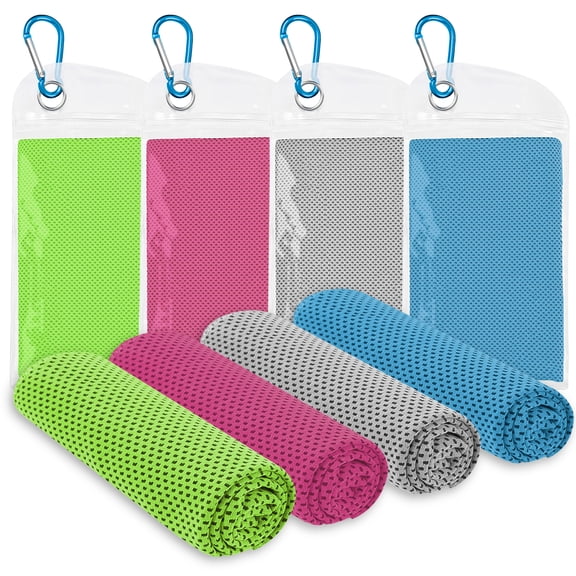 Cooling Towel Apply to Workout, Gym, Fitness, Golf, Yoga, Camping, Hiking, Bowling, Travel, Outdoor Sports Towel for Instant Cooling Relief