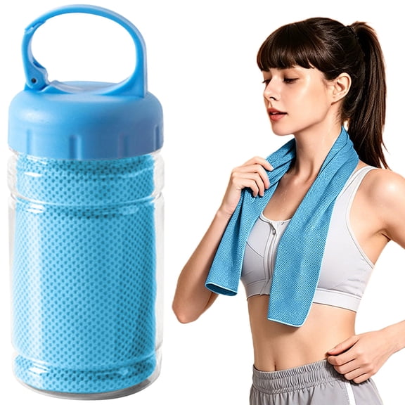 Cooling Towel, Cool Ice Neck Towel, Microfiber Ice Cooling Towel, Soft Breathable Gym Sports Sweat Wicking Towel For Men Women,Reusable Instant Chill Towel For Running,Yoga,Fitness,Hiking,Camping