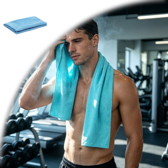 Cooling Towel, Ice Cool Towel for Neck and Face Microfiber Soft Breathable Chilly Rag for Yoga, Sports, Golf, Gym, Running, Workout