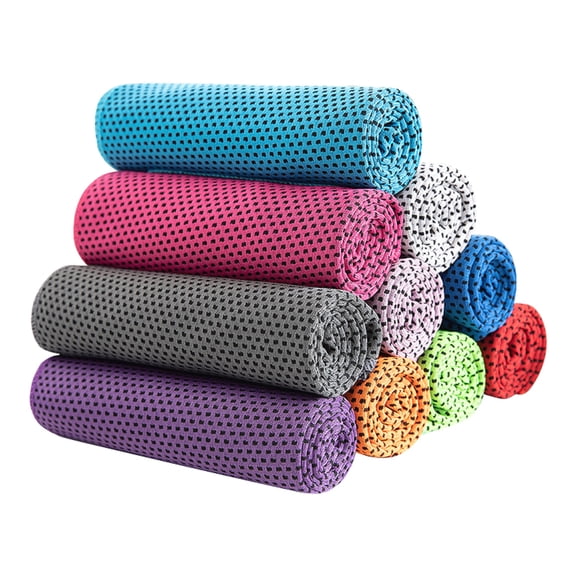 Cooling Towel ,Ice Towel 12"x 40",Cooling Towel for Neck and Face ,Ice Towel ,Microfiber, Soft Breathable Chilly Towel Stay Cool for Yoga, Sport, Gym (2/4/10 Packs)