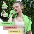 thumbnail image 1 of Cooling Towel for Sports 11.8x39.4 Inch Quick Dry Sweat Wicking Towel for Running Basketball Gym with Wristband Portable by PALIFEUR, 1 of 7