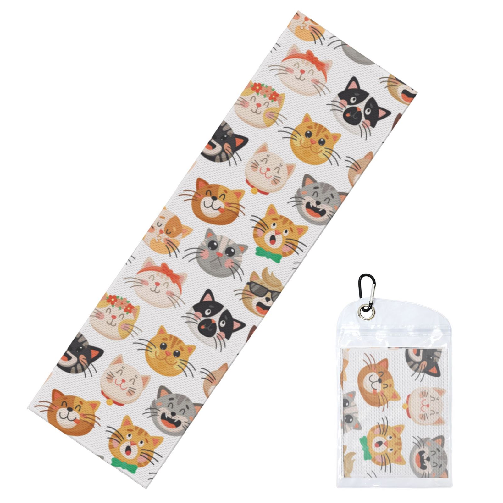 WZOMT Cute Cat Beach Towel - Microfiber, Quick-Dry, Sandproof Oversized Towel 32x52 Inches - View #6