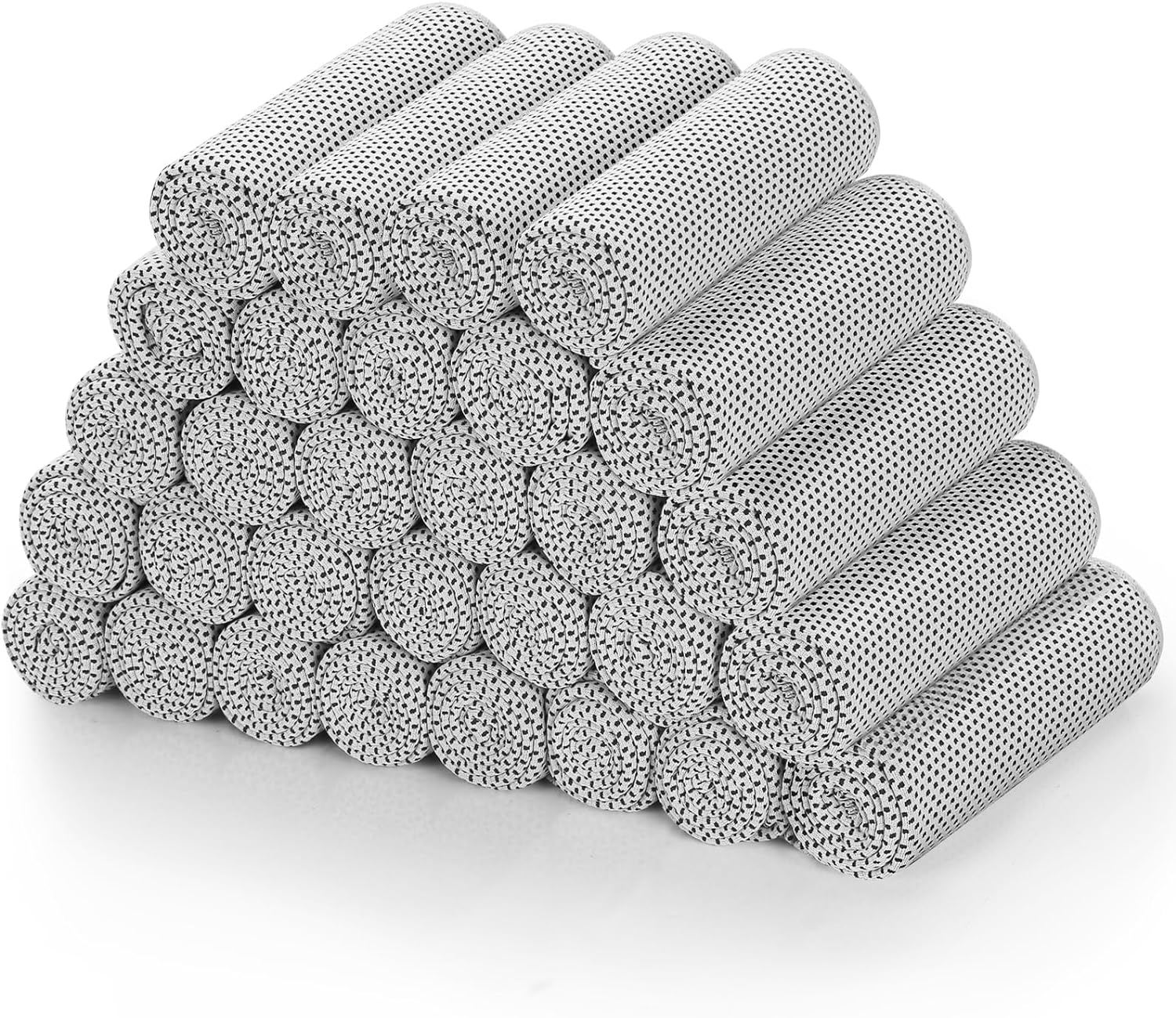 Cooling Towels (40"x 12", Pack of 30) for Neck and Face, Cold Towel for