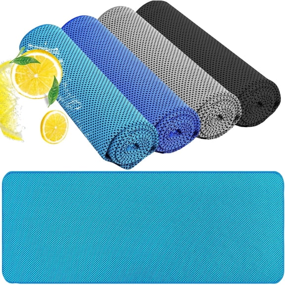 Cooling Towels for Neck/Face Ice Towel Cooling Neck Wraps for Hot Weather Sweat Towels Microfiber Chilly Towel cold Rags Soft Breathable Quick Dry for Indoor /Outdoor/Yoga/ Gym/Working out(40''x12'')