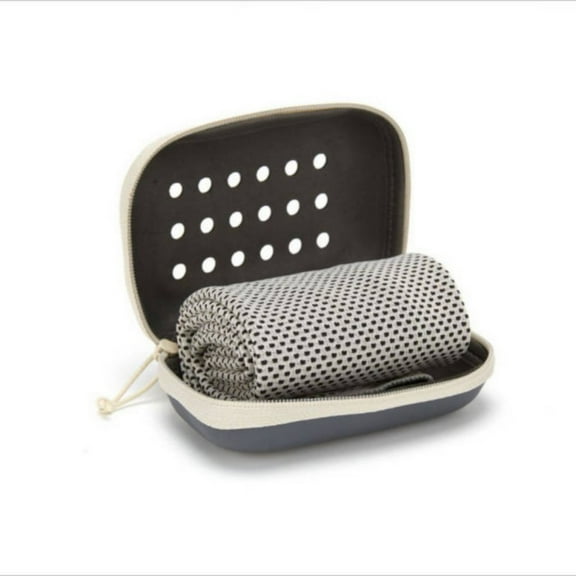 Cooling Towels, Sweat Towels Cooling Towels for Neck and Face, Microfiber Towel Soft Breathable Towel for Gym, Yoga, Camping, Running, Fitness, Workout & More Activities(35"x12") Light Gray