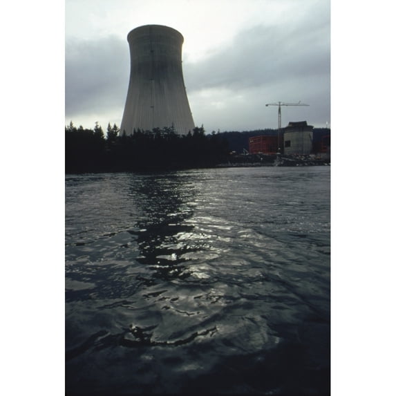 Cooling Tower Of The Trojan Nuclear Power Plant On The Columbia River In Oregon. Ca. 1973-75. History