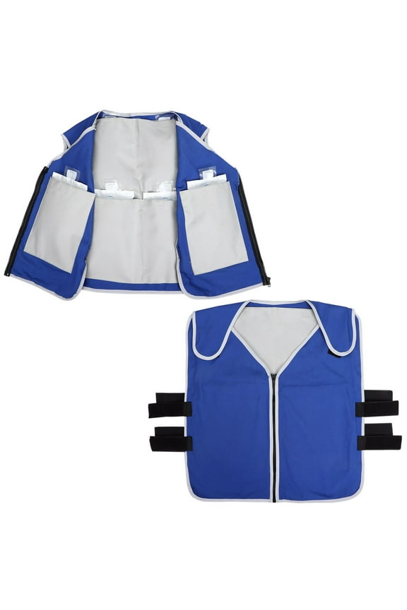 Cooling Vest for High Temperature, Fire Rescue Vest with 20PCS of Ice Packs, Cooling Clothes for Hot Weather with 6 Big Pockets, Jacket for Working in the Heat
