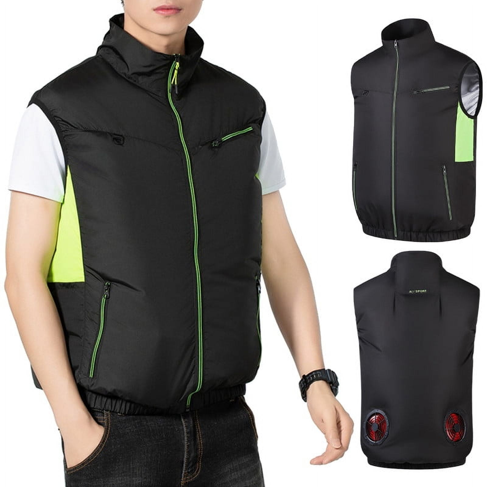 Cooling Vest Ice Fan Vest Breathable Sleeveless Workwear