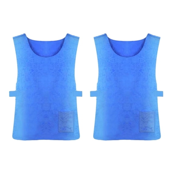 Cooling Vest Summer Ice Vest Heat Resistant Personal Cooling Vest Sports Vest Adjustable Cold Vest PVA Waterproof Ice Vest, for Unisex Adults for Outdoor Work and Motorcycle, Blue