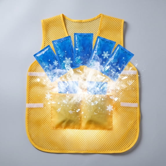 Cooling Vest for Men Women, Reusable Evaporative Ice Vest, Adjustable Lightweight Cool Vest for Hot Weather Outdoor Work Running Cycling