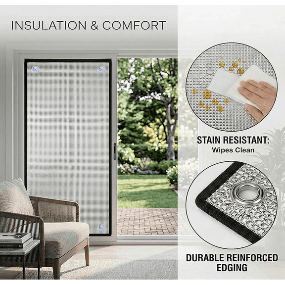 Cooling Window Privacy Film, Anti UV Total Blackout Window Film, Heat Blocking Aluminum Foil, Easy to Install/Reusable, for Cars, Bedroom, Sun Roof, Sunroom