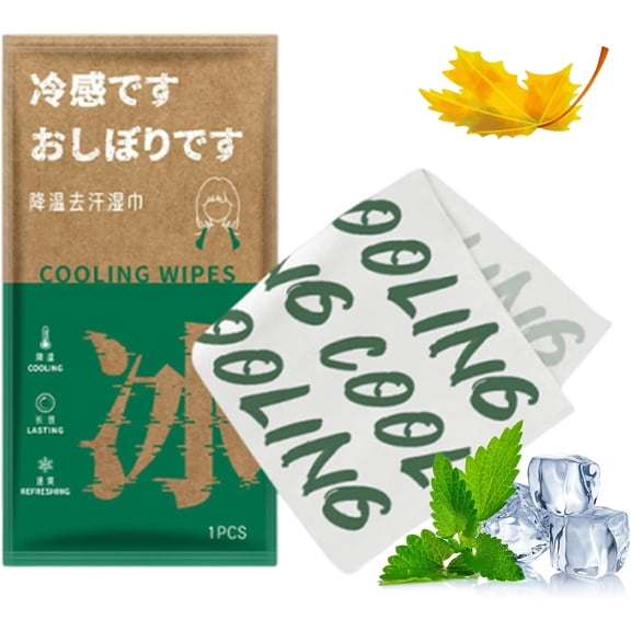 Cooling Wipes - Sweat Absorption Towels, Travel Size Refreshing Sheets | Post Workout Body Wipes for Cycling, Running, Camping, Fitness Enthusiasts, Athletes, Outdoor Activities, Heat Relief Skincare