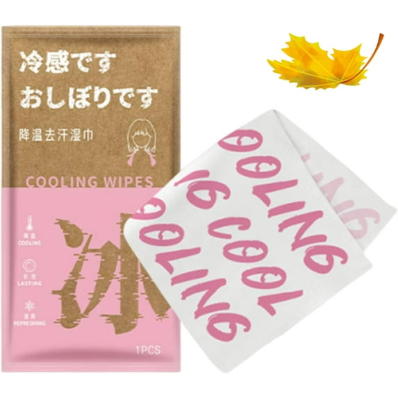 Cooling Wipes - Sweat Absorption Towels, Travel Size Refreshing Sheets | Post Workout Body Wipes for Cycling, Running, Camping, Fitness Enthusiasts, Athletes, Outdoor Activities, Heat Relief Skincare