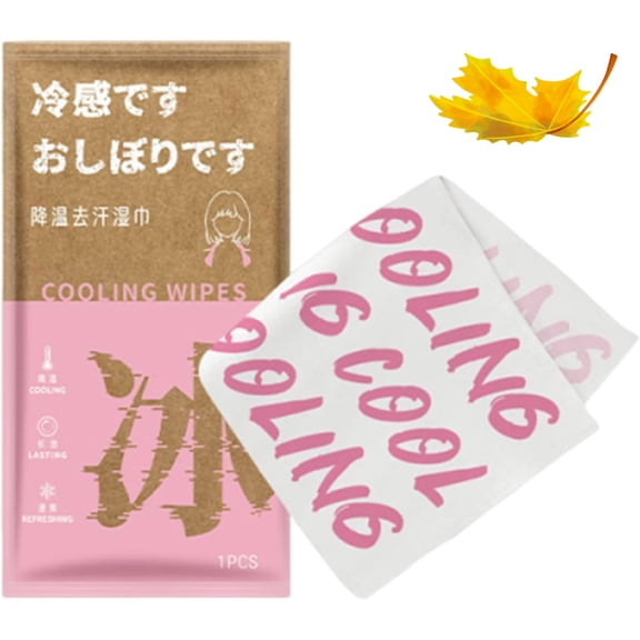 Cooling Wipes - Sweat Absorption Towels, Travel Size Refreshing Sheets | Post Workout Body Wipes for Cycling, Running, Camping, Fitness Enthusiasts, Athletes, Outdoor Activities, Heat Relief Skincare