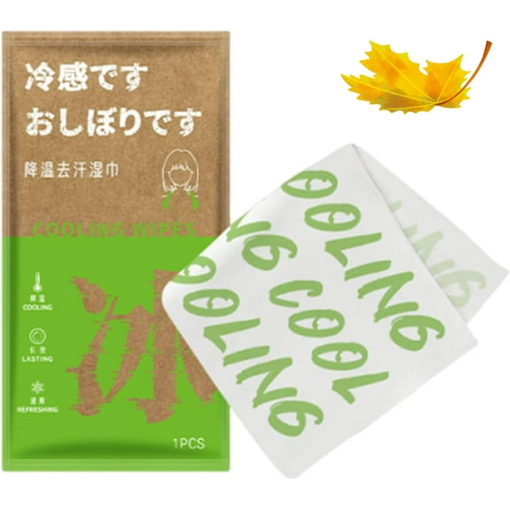 Cooling Wipes - Travel Size Sweat Absorption Towels, Refreshing Sheets | Body Wipes for Athletes, Running, Cycling, Camping, Fitness Enthusiasts, Outdoor Activities, Workout Skincare, Heat Relief