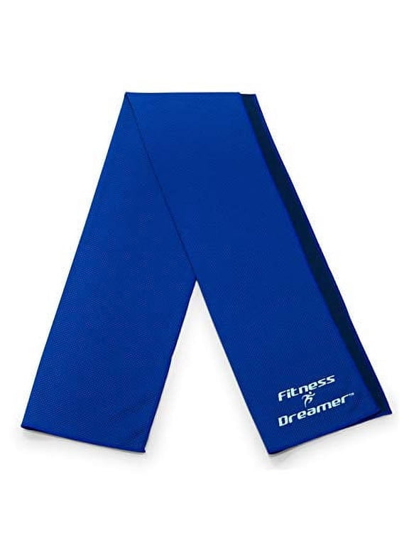 Cooling towel Extra-Long Breathable Mesh Instant Towel with Ultimate Cooling Experience - Keep Cool for Running Biking Hiking Construction and All Other Sports - 100%! (Dark Blue)