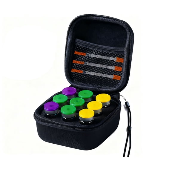 9 Slot Coolings Vial Storage Box For Refrigerator Organizes Vials Securely Protectors Case for Home Use