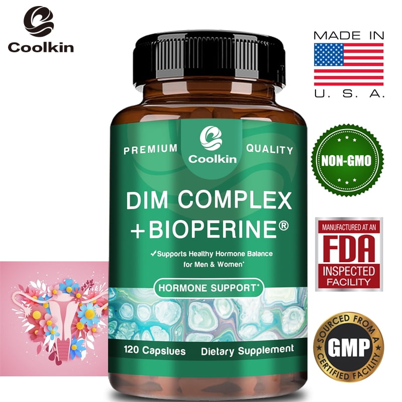 Coolkin DIM Complex 500mg - with Calcium D-Glucarate - Hormonal Balance ...