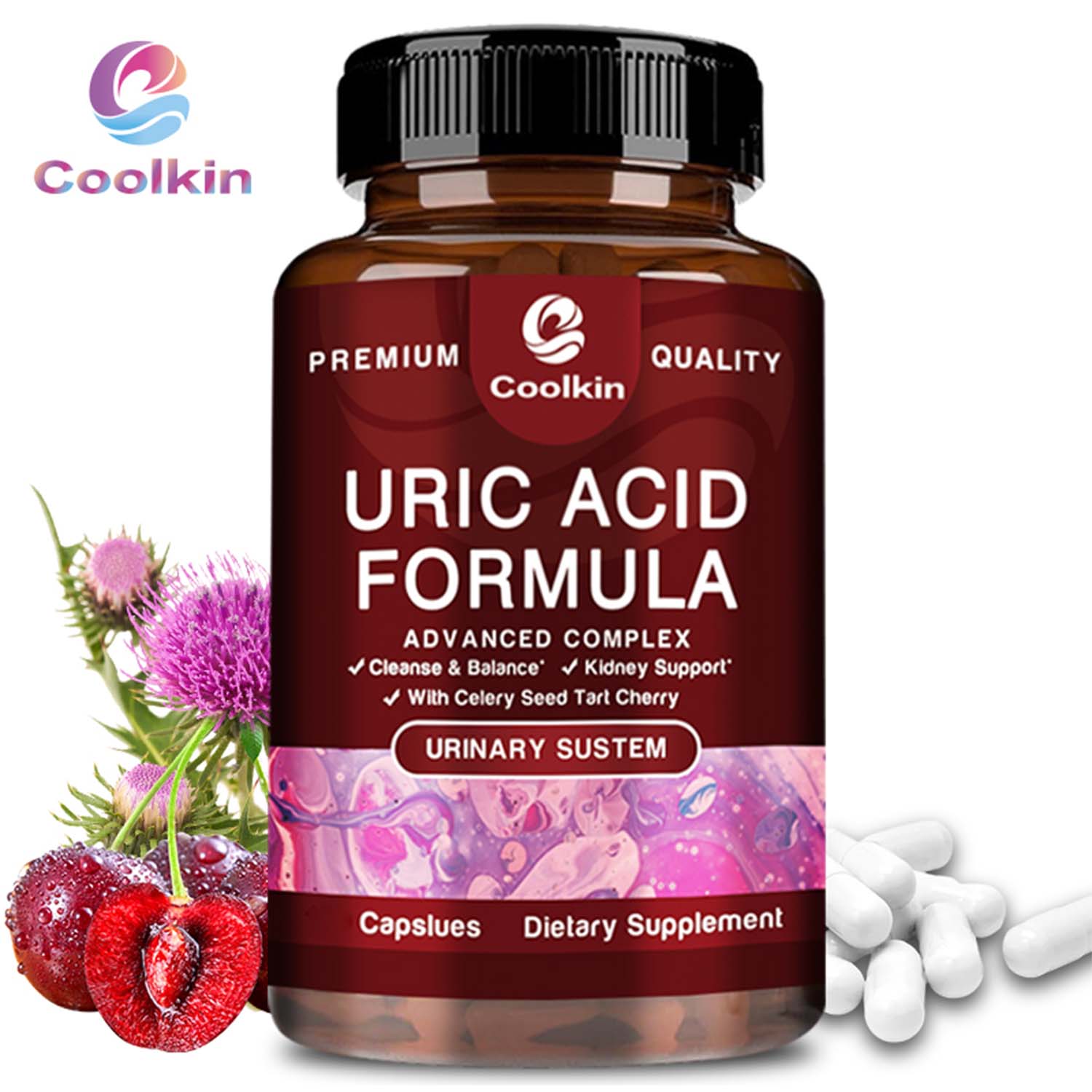 URIC ACID CLEANSE FORMULA uric acid capsules, Celery seed extract
