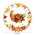 thumbnail image 1 of Coollooc 10Pcs Thanksgiving Paper Plates Festive Fall Pumpkin and Leaves Pattern Disposable Tableware, Fall Paper Plates Napkins Tablecloth丨Pumpkin Leaves Harvest Fall Holiday Party Decorations(B), 1 of 7