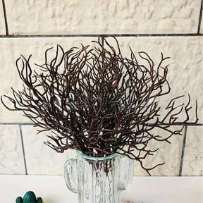 Coollooc 12Pcs 12.4'' Black Branches Halloween Artificial Antler Dried Tree Twigs and Branches for Vases Plastic Dead Branch Stems Picks Table Centerpieces for Halloween Home Party Supplies