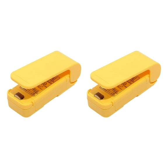 Coollooc 2 Pack Mini Portable Handheld Heat Vacuum Sealer Bag Sealer Mini Sealing Machine Hand Pressure Heat Sealing Machine Handheld Plastic Bag Sealer Mini Food Sealer for Plastic Bags Food Saver