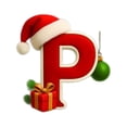thumbnail image 1 of Coollooc 26 Letters Christmas Tree Decoration, Pendant Christmas Tree Ornaments, Personalized DIY Christmas Ornaments Christmas Decoration Xmas Tree Hanging Decor(P,E), 1 of 6