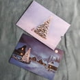 thumbnail image 1 of Coollooc 2Pcs Creative Christmas Card with Envelopes | Heat Reveal Greeting Card with Luxury Foil Envelope – Magic Snow Village Design with Light-Up Christmas Tree – Holiday Gift(2Pcs), 1 of 9
