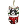 thumbnail image 1 of Coollooc 3.14 x 2.75 inches Christmas Decorations Funny Christmas Tree Decorations,Suitable for Dogs Gifts for Dog Lovers Christmas Decorations Lovely Stockings Dog Christmas Tree Gifts Ornaments, 1 of 2