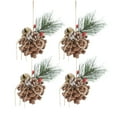 thumbnail image 1 of Coollooc 4 Pcs Christmas Cinnamon Scented Pinecones with Pine Needles Berries Small Cinnamon Pine Cones Christmas Fragrant Pine Cones for Christmas Smell and Decoration Crafts Ornaments Vase Filler, 1 of 5