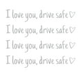 thumbnail image 1 of Coollooc 40Pcs I Love You Drive Safe Mirror Sticker, Cute Car Decals for Women, Inspirational Rearview Stickers, Car Interior Decoration Decal, Heart Stickers for Valentine’s Day Gifts(Gray,40Pcs), 1 of 9