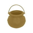 thumbnail image 1 of Coollooc 6PCS Mini Cauldron Kettles Novelty Candy Kettles for Halloween Decoration, Halloween Color Cauldrons Candy Holder, Witches Cauldron, Cauldron Pot Party Favors(Gold), 1 of 9