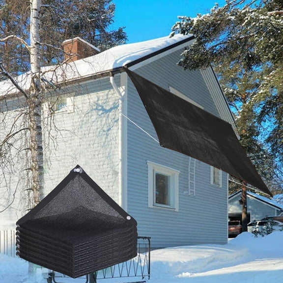 Coollooc 70%-80% Sunblock Shade Cloth Net Black Resistant - Garden Shade Mesh Tarp for Plant Cover, Greenhouse, Chicken Coop, Kennels, Tomatoes Plants