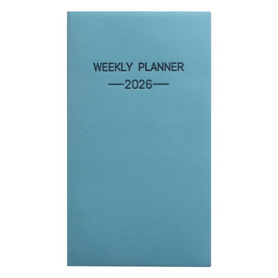 Coollooc A6 Mini Monthly Planner Calendar 2026 Notebook 2026 Weekly Pocket Calendar Weekly Agenda Organizer Schedule Notepad Agenda Notepad for Home Scool Office Green(D,E)