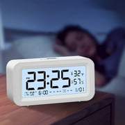 Coollooc Alarm Clock for Bedroom, 2 Alarms Loud LED Big Display Plug in Simple Basic Digital Clock , Adjustable Volume, Dimmable, Snooze for Deep Sleepers Kids Elderly Home Office