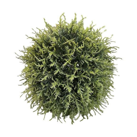 Coollooc Artificial Evergreen Cyprus Ball, Simulation Grass Milan Grass Decoration for Wedding, Balcony,Garden, Backyard and Indoor & Outdoor Greenery Home Decor(Green,10 Inch)