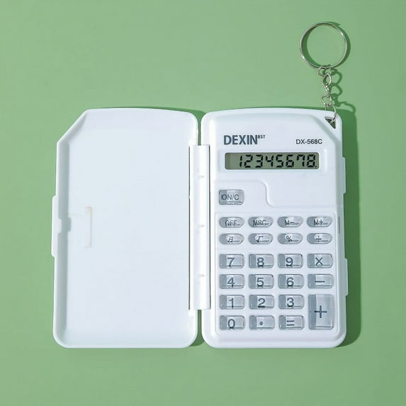 Coollooc Basic Standard Calculators Small Digital Desktop Calculator with 10-Digit LCD Display, Children's School Adult Office Family Standard Functions