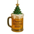 thumbnail image 1 of Coollooc Beer Glass Christmas Ornaments, Unique Food Drink Keepsake Craft Beer Mug, 2D Flat Acrylic Beer Wine Bottle Whiskey Champagne Bottle Christmas Tree Decorations for Home(A,3Pcs), 1 of 8