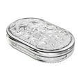 thumbnail image 1 of Coollooc Bling Pill Case for Purse Medicine Vitamin Container Holder Pocket Pill Case Round Medicine Organizer for Vitamin/Fish Oils/Supplement Travel Medicine Kit (4 Compartment), 1 of 6