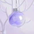 thumbnail image 1 of Coollooc Christmas Balls, 6 inch Christmas Ornaments, Decorative Hanging Decorations, Quality Plastic, Shaped Pendant Appearance, Suitable for Tree Ornaments, Windows, Wedding Parties(Purple), 1 of 7