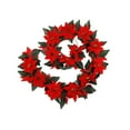 thumbnail image 1 of Coollooc Christmas Garland 6.6Ft Artificial Christmas Garland,Pine Garland with Pine Cones,Red Berry,Red Flower Christmas Decoration for Home Stairs Fireplace Front Porch Door Display Indoor Outdoor, 1 of 6