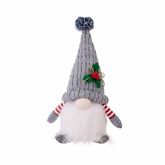 Coollooc Christmas Gnomes Plush with LED Lighting Beard, Red and Green Hat Santa Claus Gnomes, Handmade Swedish Santa Plush Elf Doll Gnome Ornaments Christmas Decorations