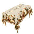 thumbnail image 1 of Coollooc Christmas Nativity Patterns Tablecloth, 6.6Ft x 4.6Ft Christmas Tablecloths, Party Supplies, Vintage Traditional Style for Restaurant Party Family Dining Festival, 1 of 9