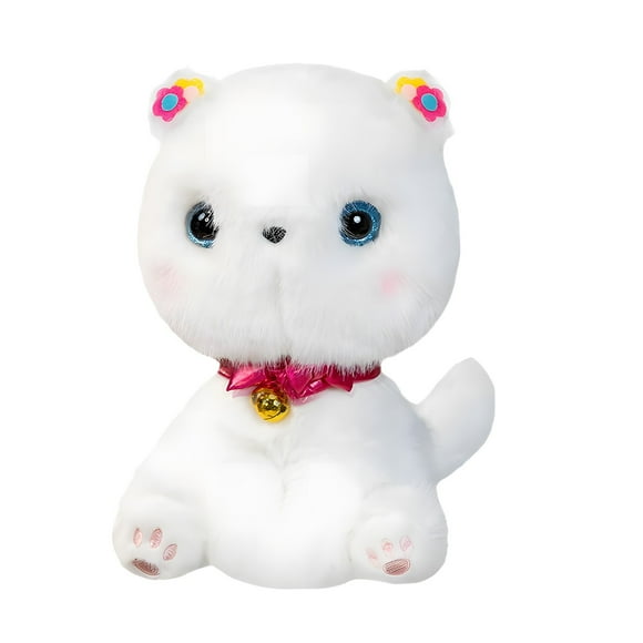 Coollooc Christmas Plush Stuffed Animal Bear with Bow Funny Cute Stuffed Animal Plush Gifts for Kids Toddler Girlfriend Xmas Valentine's Day,9.8 Inches